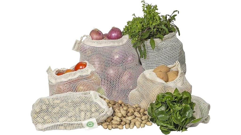six size cotton mesh bags