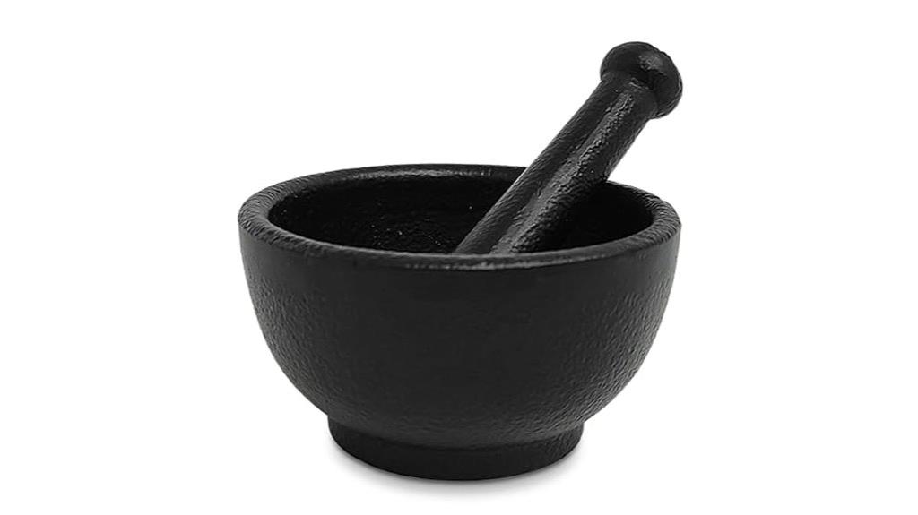 small cast iron mortar