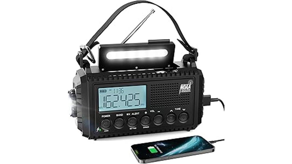 solar powered emergency radio