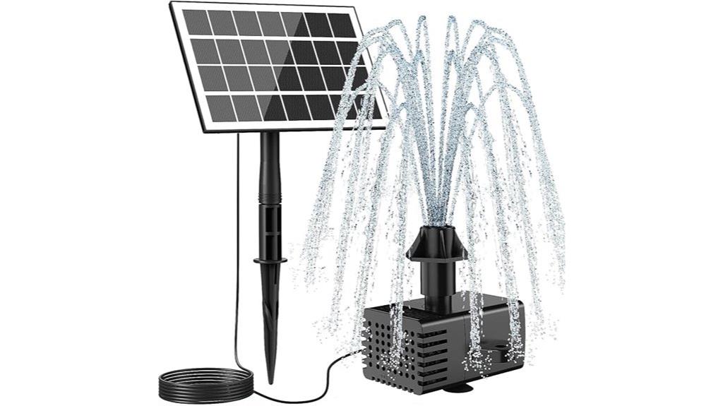 solar powered fountain with no battery