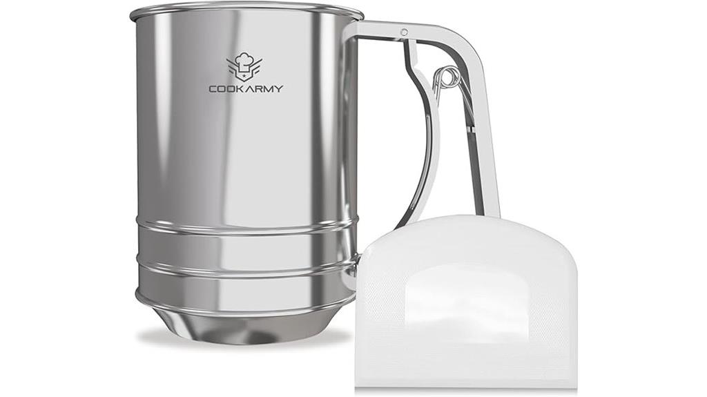 stainless steel 3 cup sifter