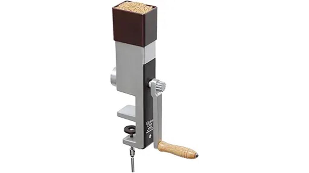 stainless steel burr grain mill
