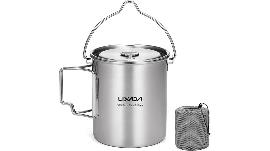 stainless steel camping mug