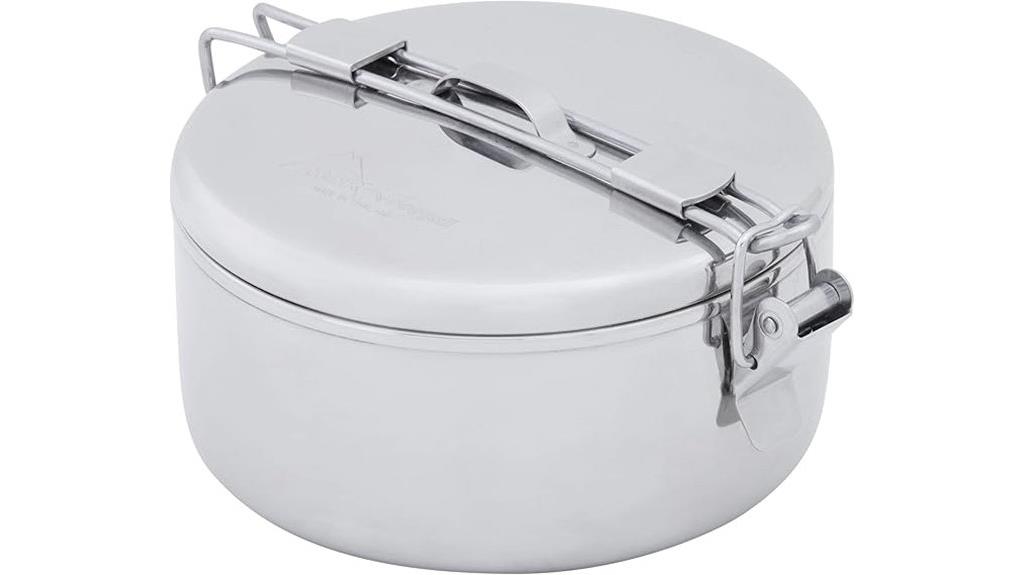 stainless steel camping pot