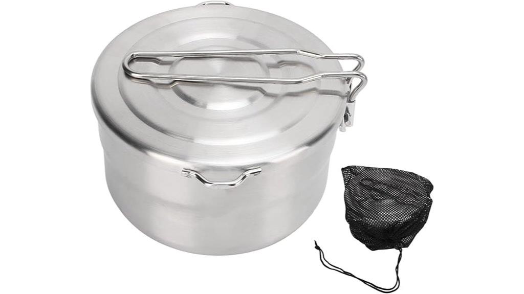 stainless steel camping pot