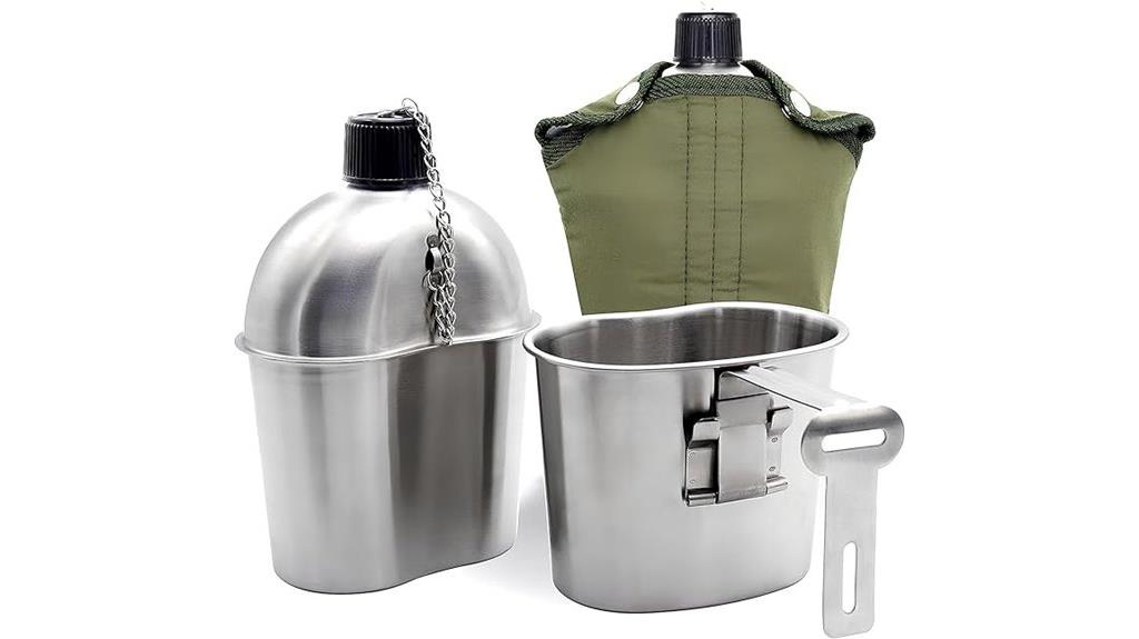 stainless steel camping set
