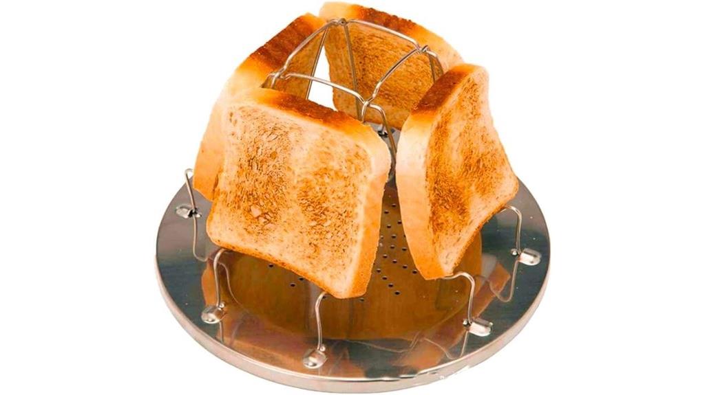 stainless steel camping toaster