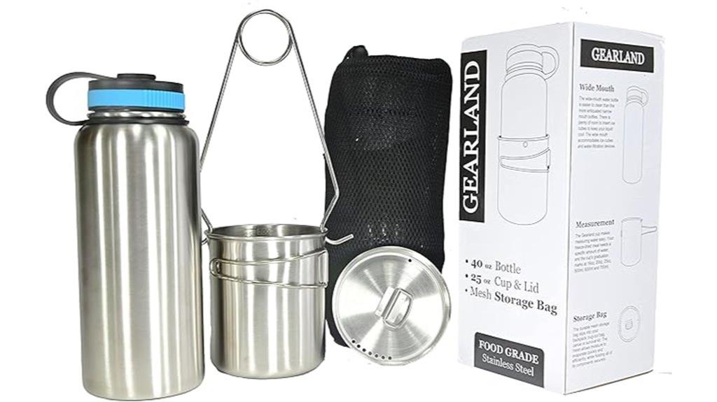 stainless steel canteen set