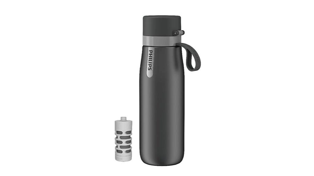 stainless steel filter water bottle
