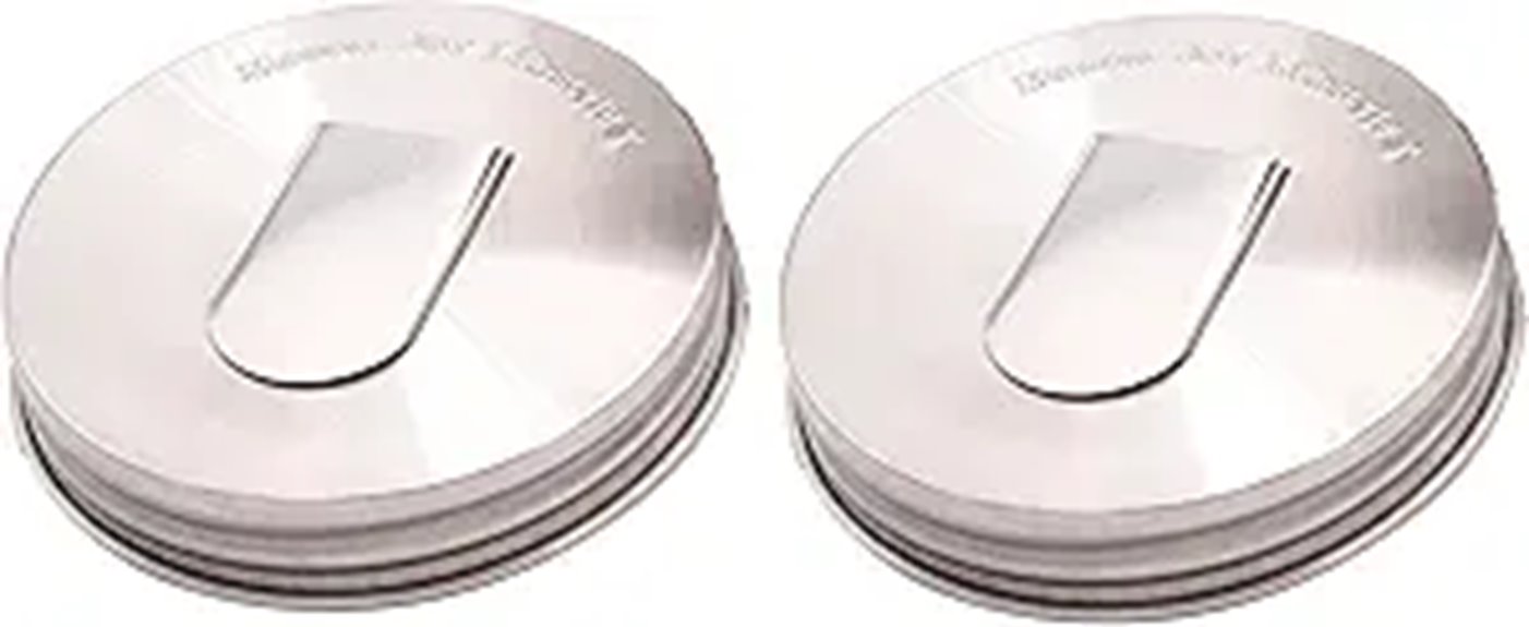 stainless steel mason jar lids