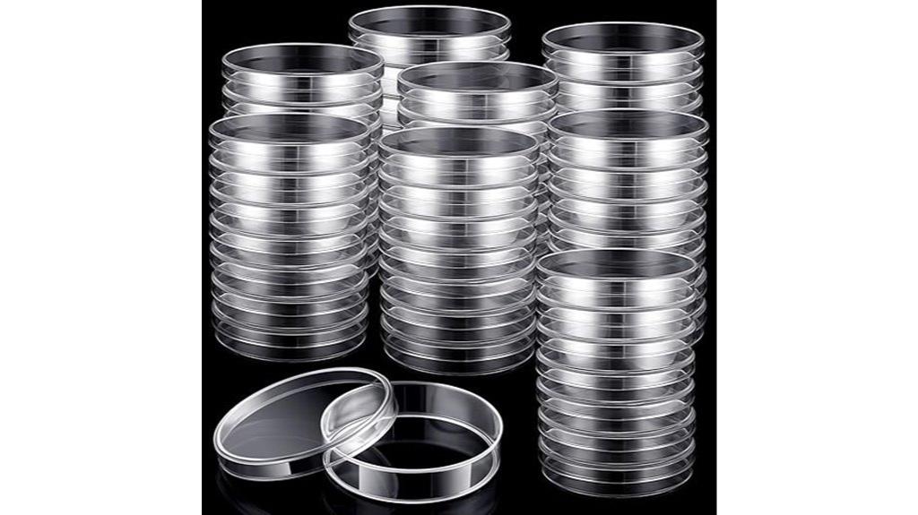 sterile petri dishes set