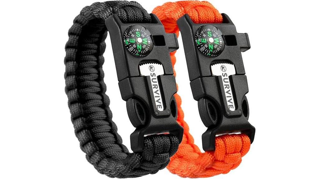 survival paracord bracelets pack