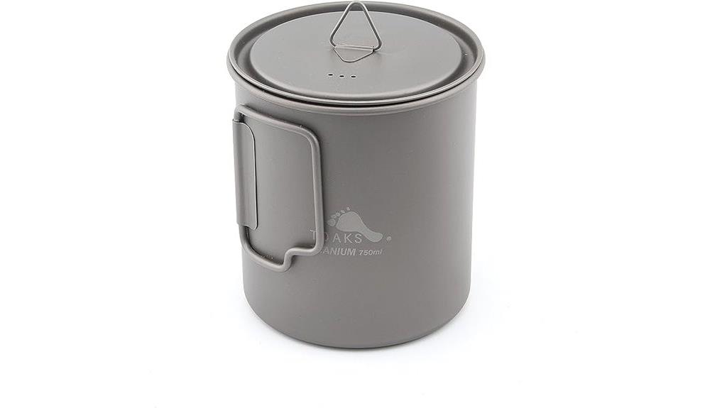 titanium 750ml camping pot