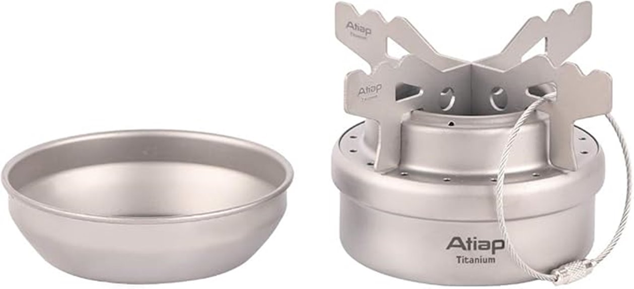 titanium alcohol camping stove