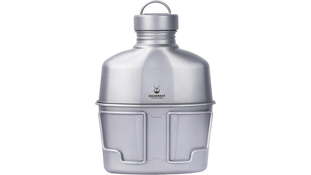 titanium camping canteen set