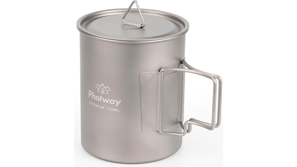 titanium camping mug 750ml