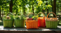 top collapsible foraging baskets