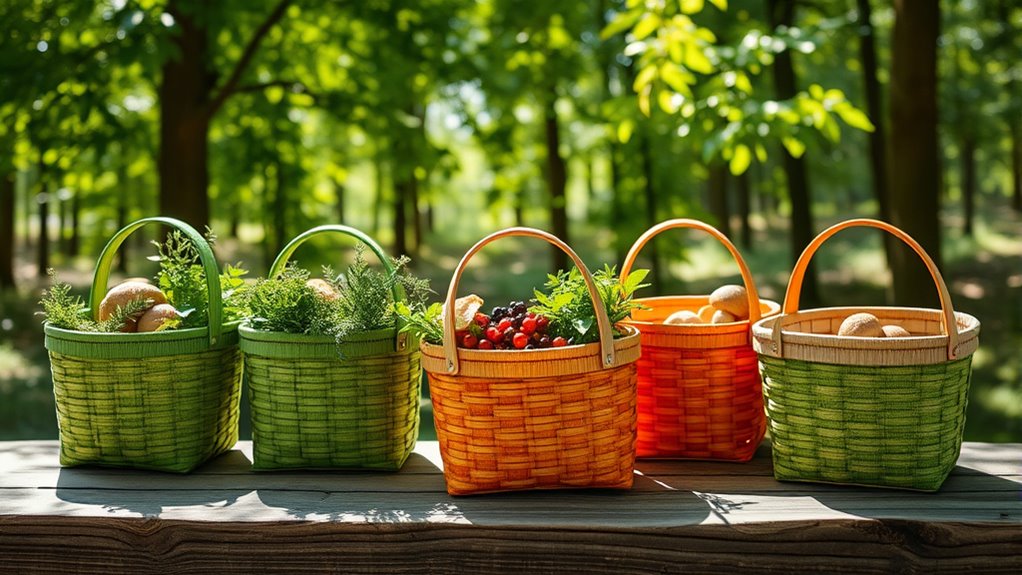 top collapsible foraging baskets