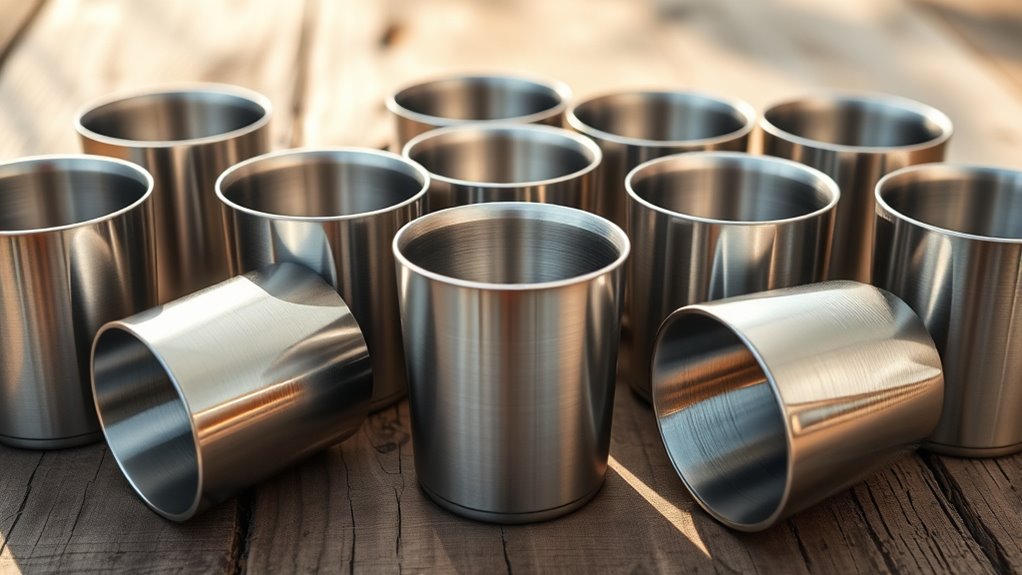 top durable steel canteen cups