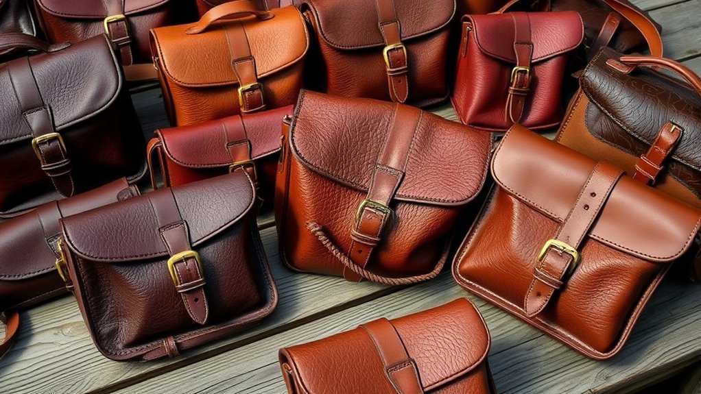 top leather foraging bags