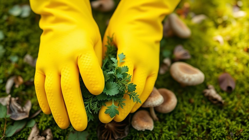 top silicone foraging gloves