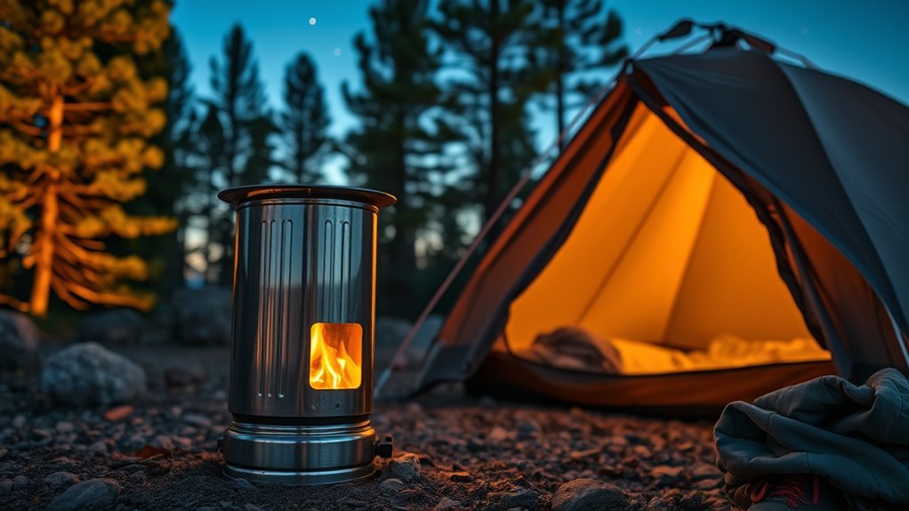 top stainless steel tent stoves