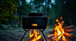 top swing out campfire grills