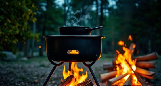 top swing out campfire grills