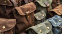 top waxed canvas foraging pouches