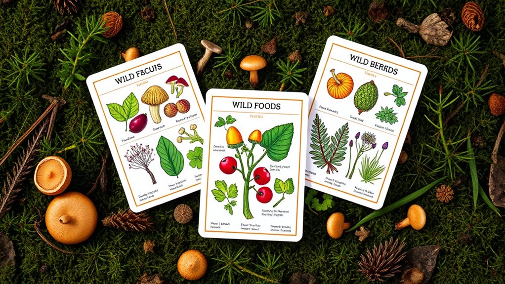 top wild food identification cards