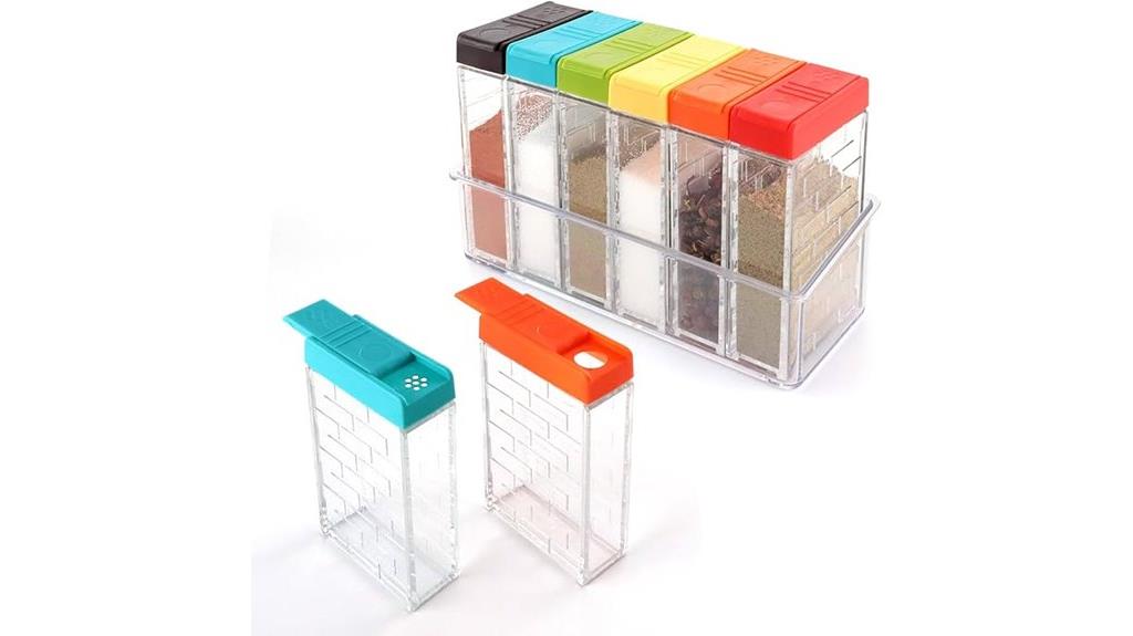 travel plastic spice jars