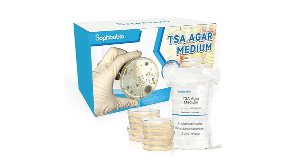 tryptic soy agar plates