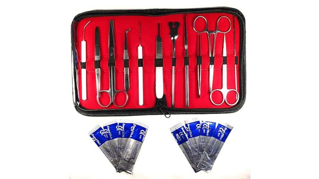 twenty piece stainless dissection kit