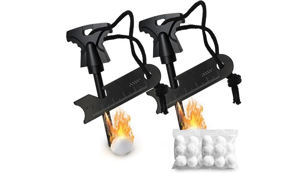 two magnesium fire starters