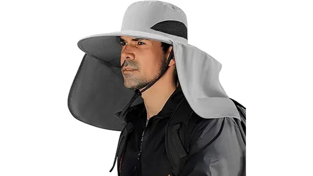 uv waterproof wide brim hat