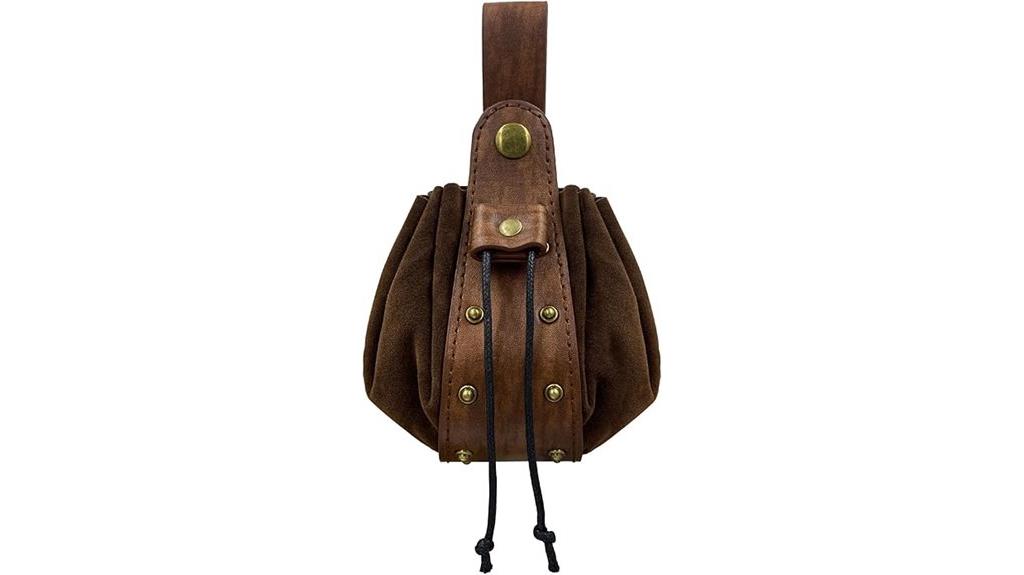 vintage faux leather pouch