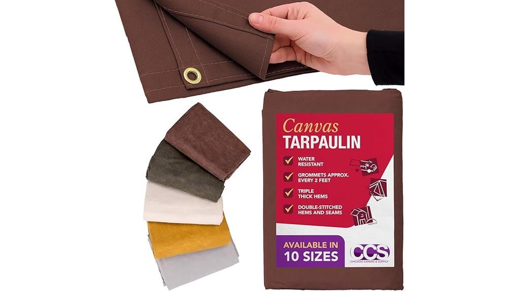 waterproof canvas tarp cover