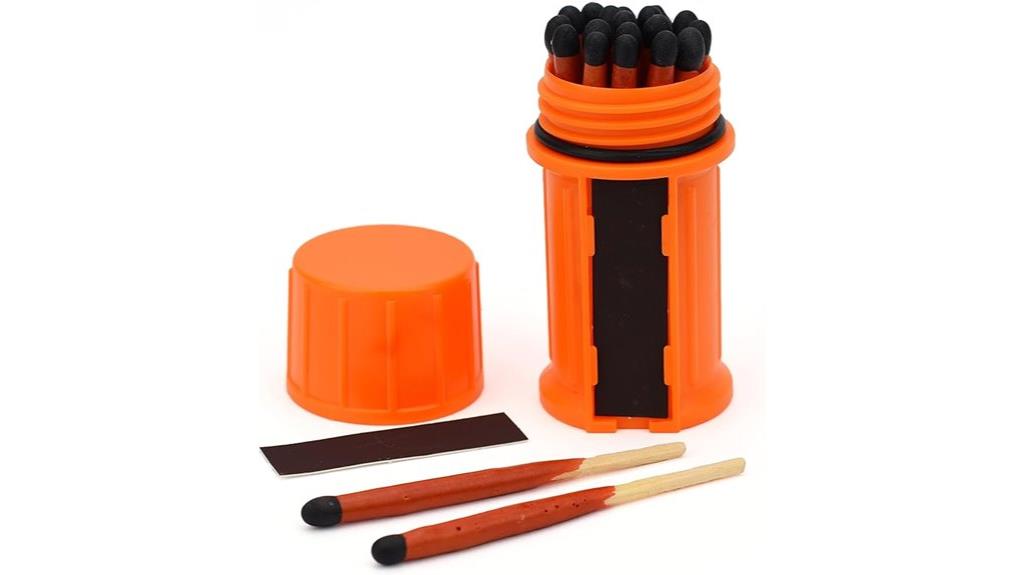 waterproof matches with case
