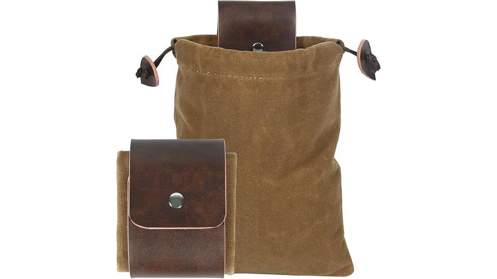 waxed canvas foraging bag