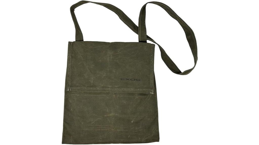 waxed canvas haversack bag