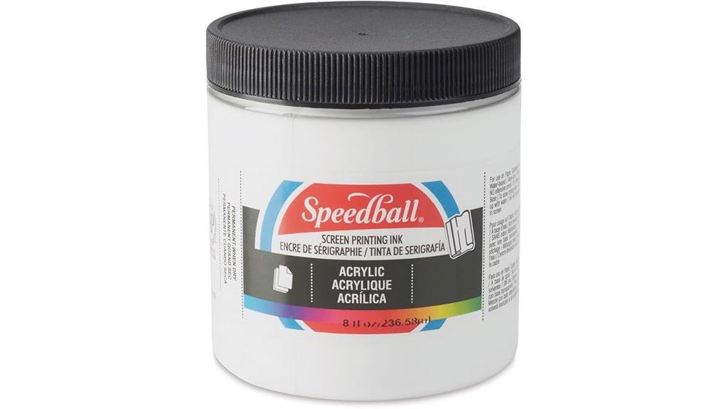 white speedball acrylic ink