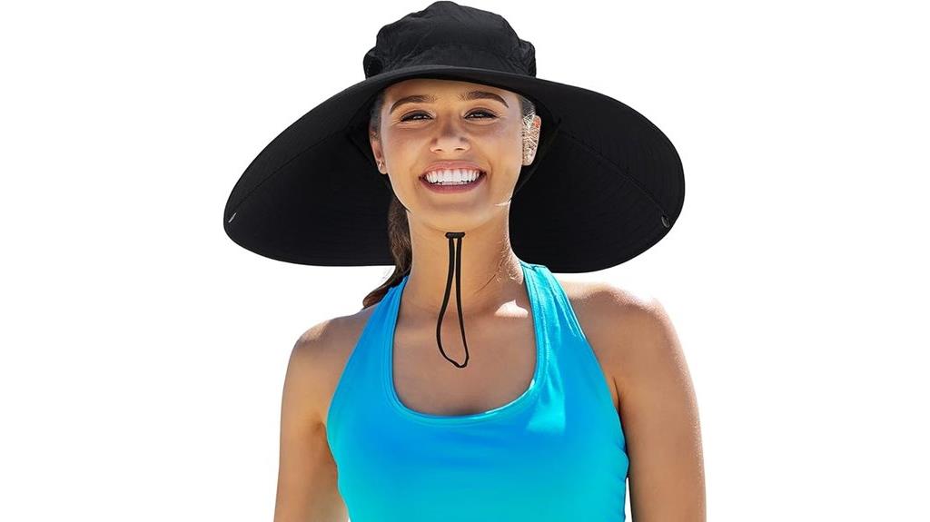 wide brim waterproof sun hat