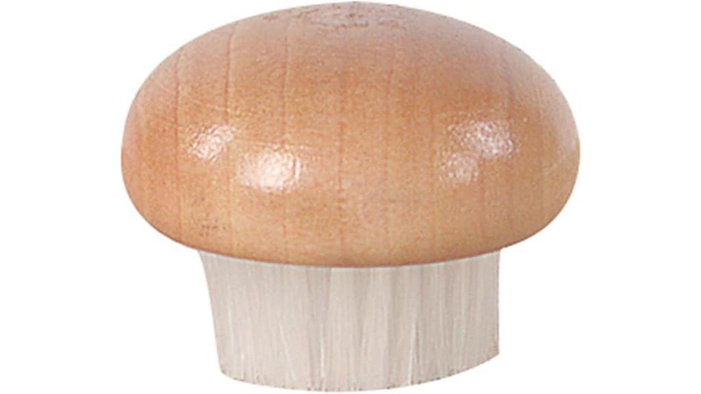 wooden mushroom brush