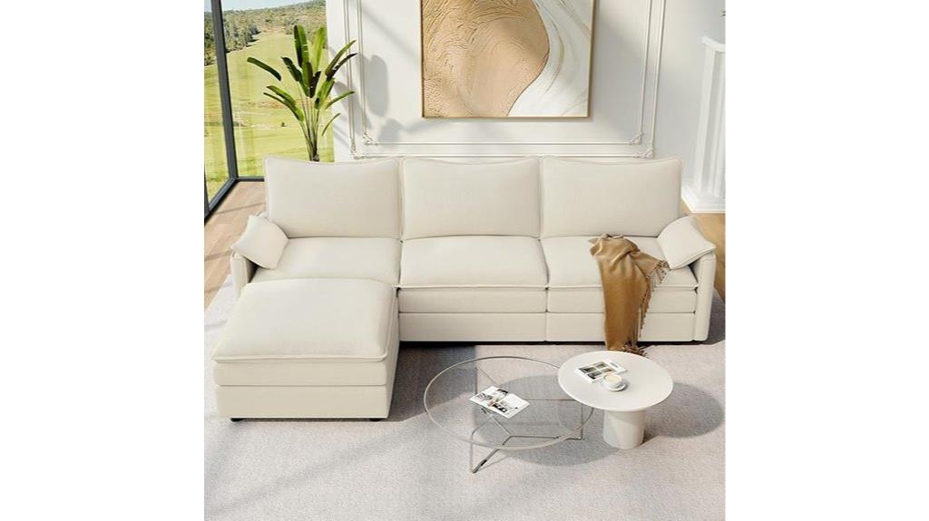108 inch modular sectional