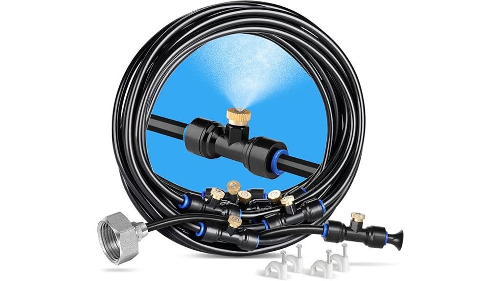 26 foot brass misting line