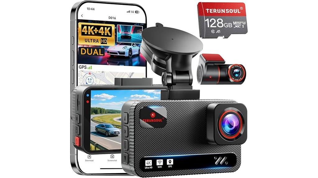 4k dash cam with wifi