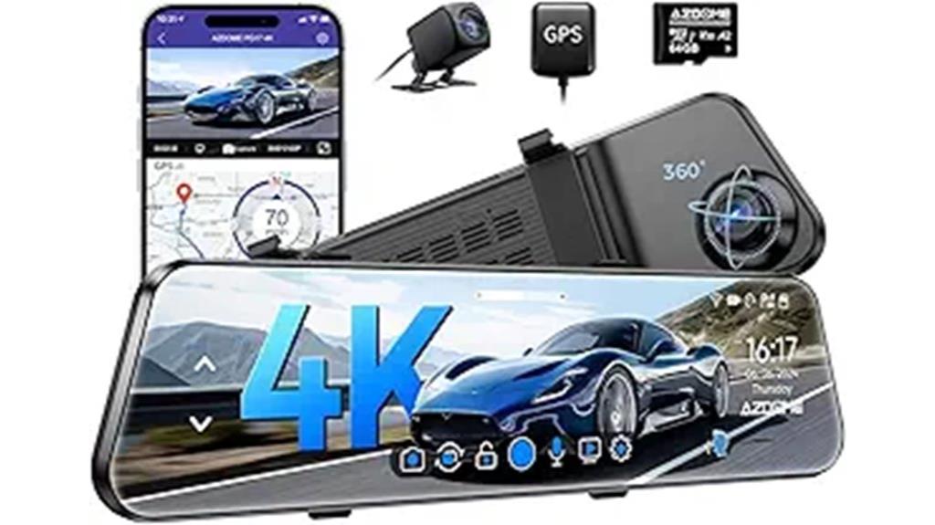 4k wi fi gps dash cam