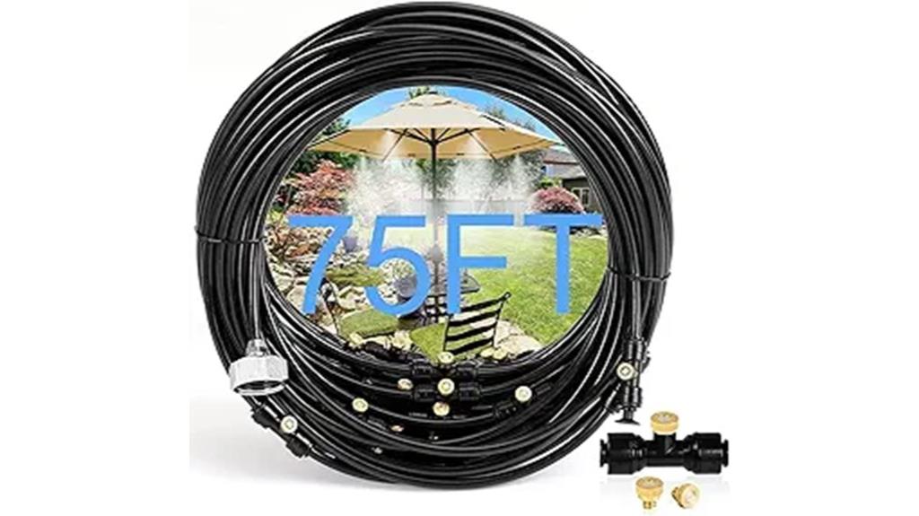 75 foot brass nozzle misting