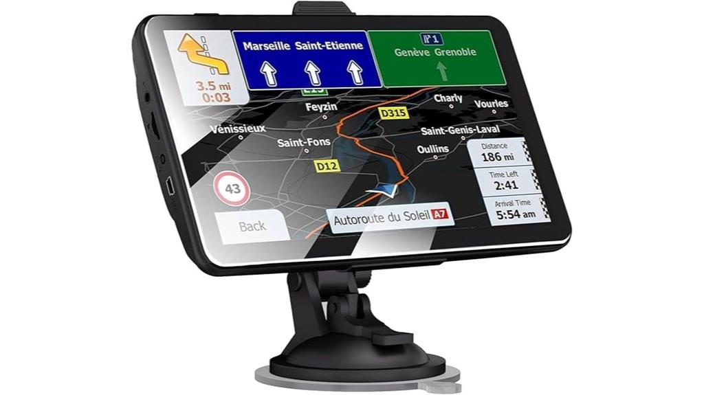 7 inch touch screen gps