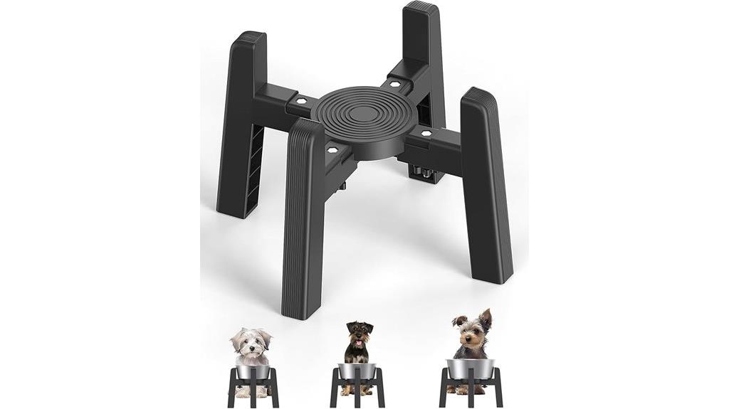 adjustable elevated dog bowl